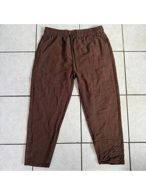 Scarface x Shoe Palace Brown Jogger Pants Mens Large Elastic Waist Logo